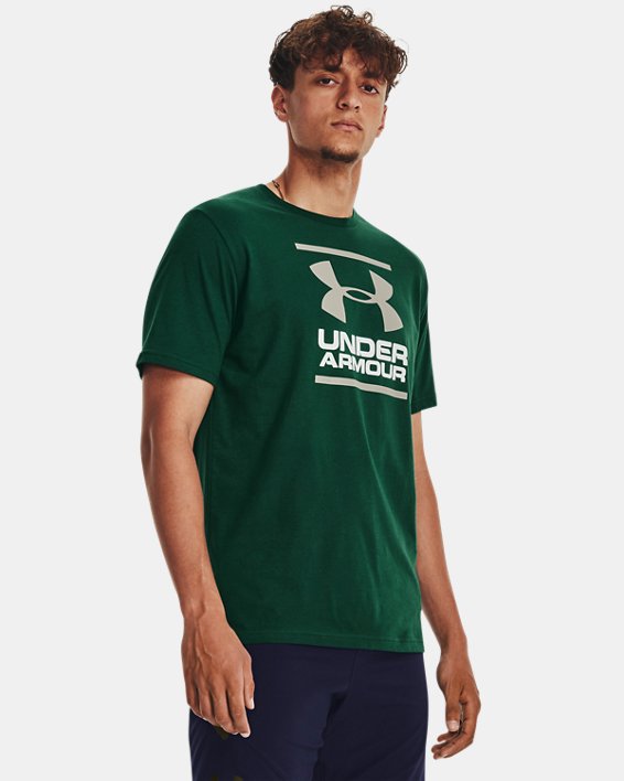 Men's UA GL Foundation Short Sleeve T-Shirt, Green, pdpMainDesktop image number 0